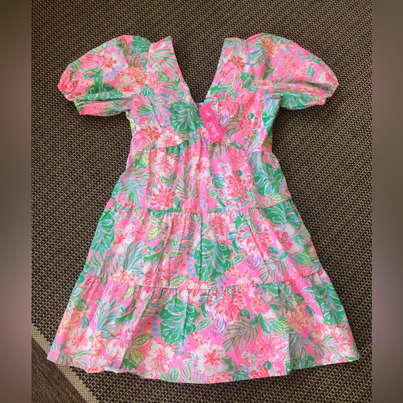 💕NEW! Lilly Pulitzer Nalani Short Sleeve Cotton Dress - Picture 4 of 11